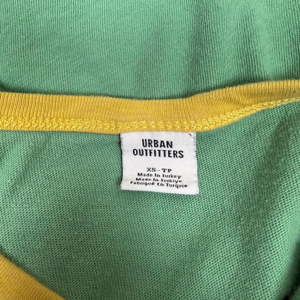 Urban Outfitters Brazil green & yellow ringer tee - Picture 4 of 4